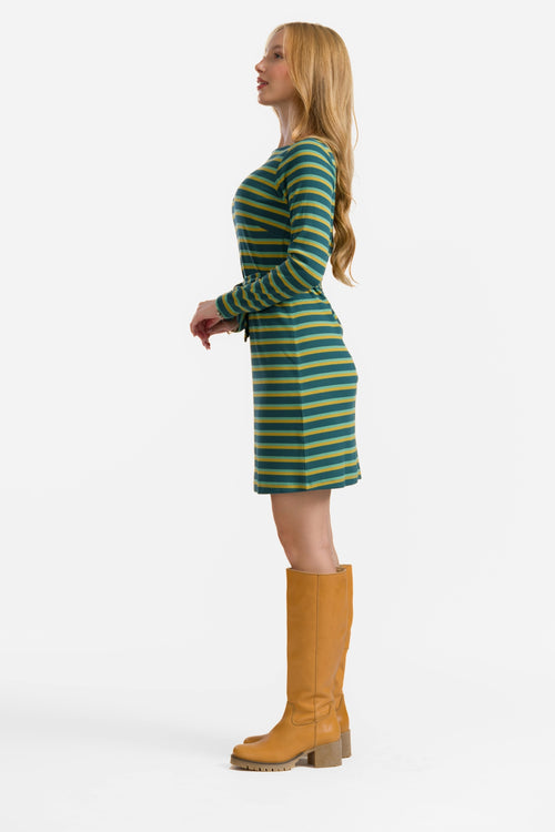 Marlies Jurk | Deep Teal Stripes