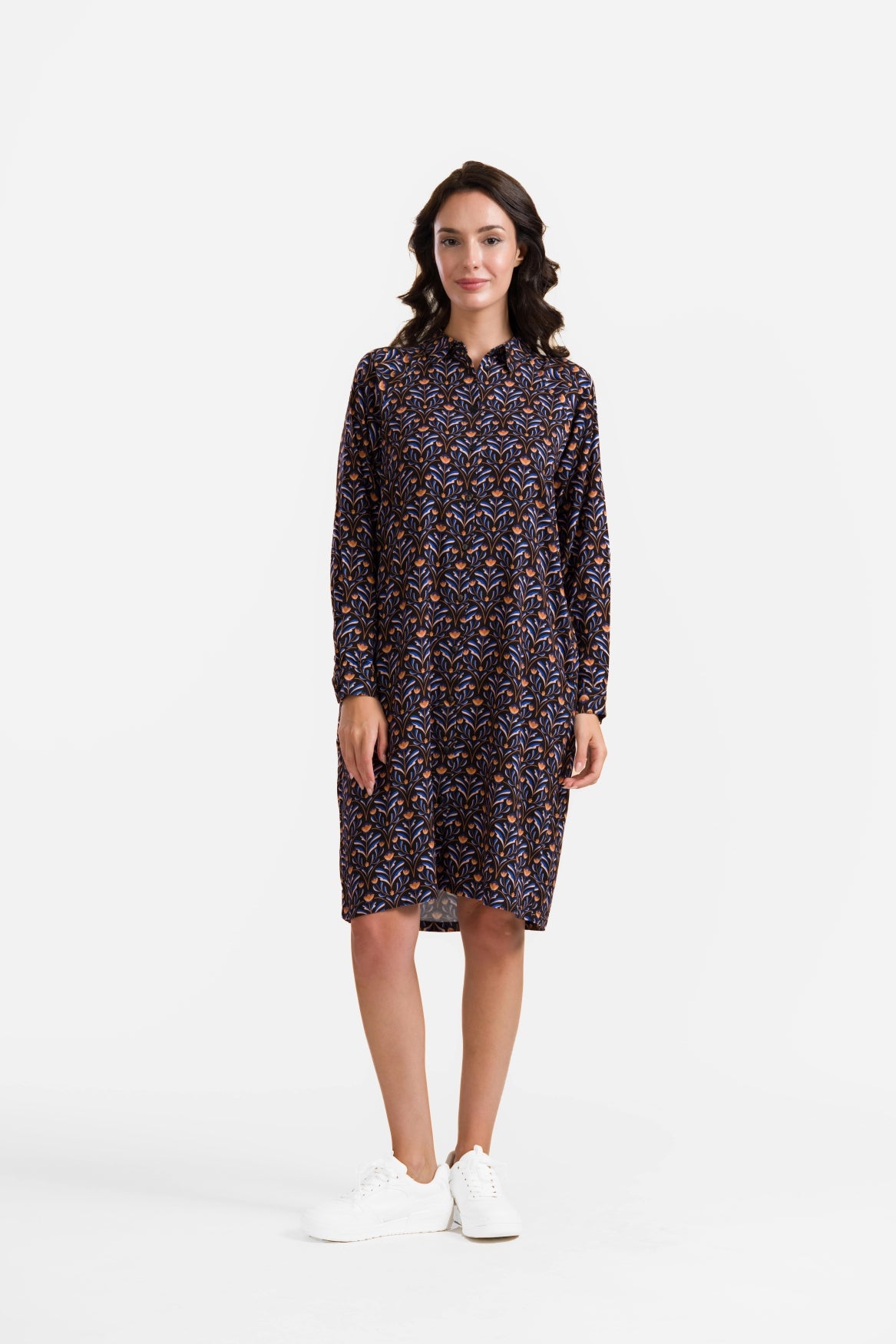 Mia Jurk |  Barock Flower Black