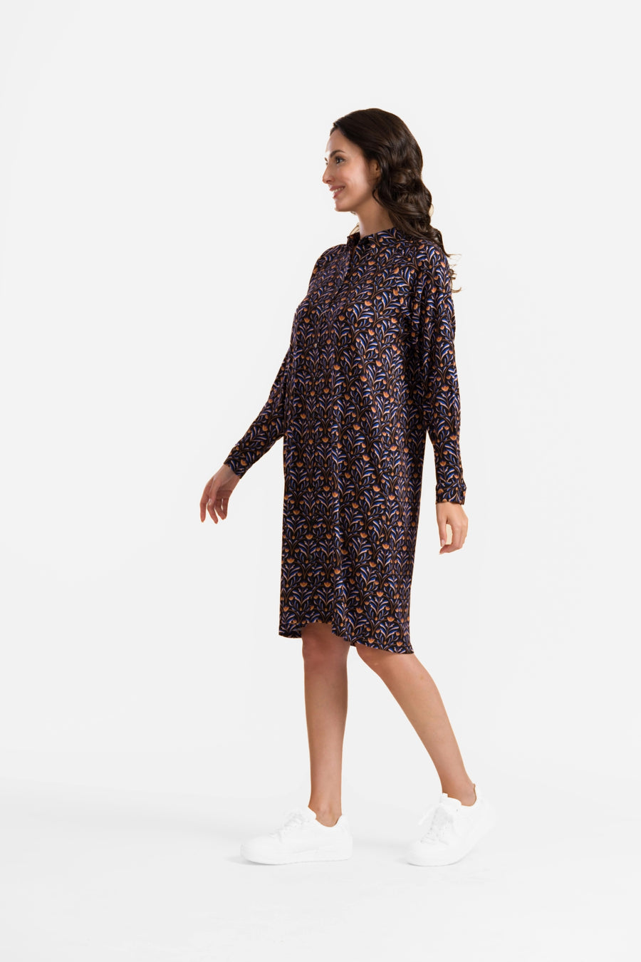 Mia Jurk |  Barock Flower Black