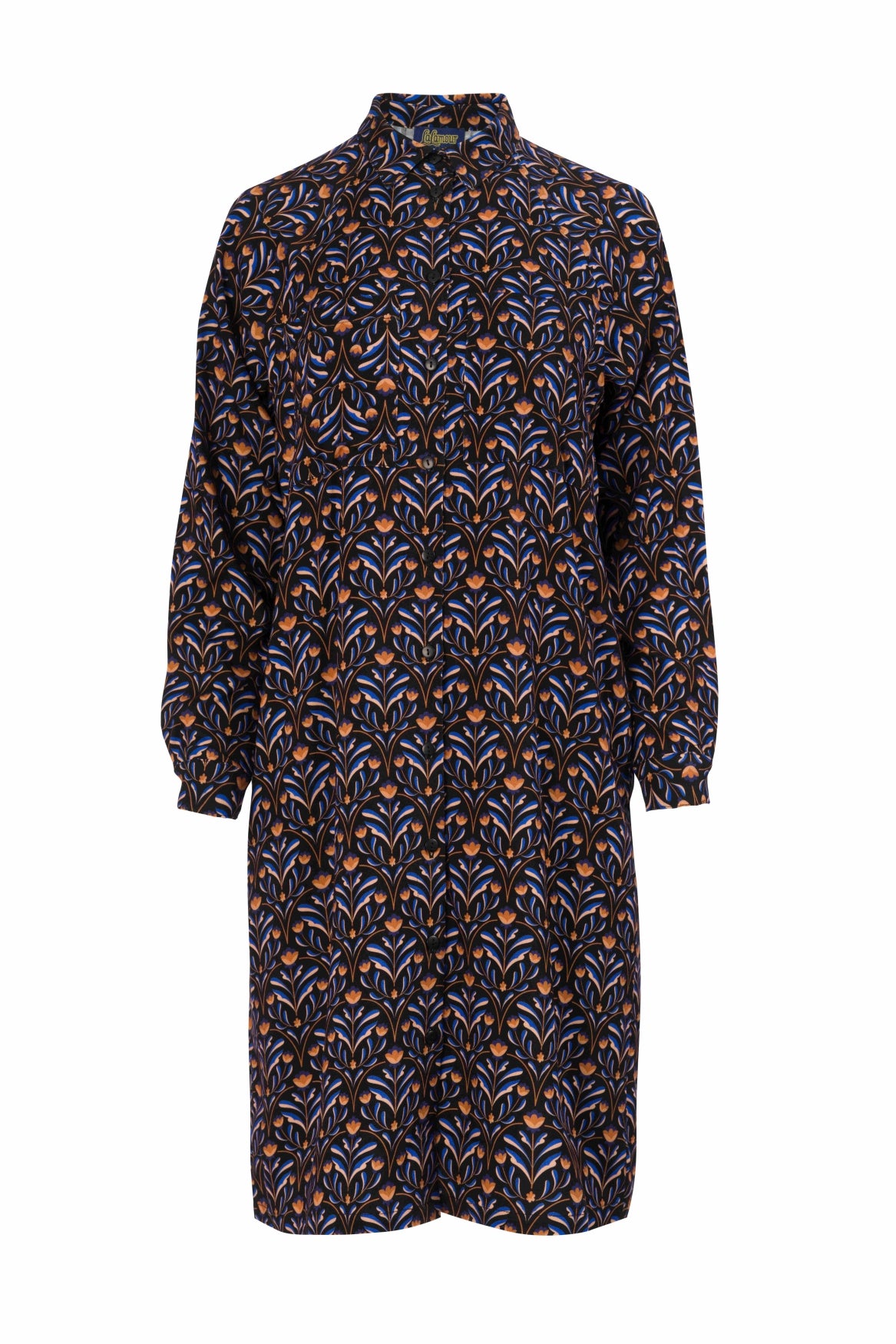 Mia Jurk |  Barock Flower Black