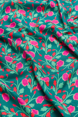 Mia-jurk | Platte bloemen