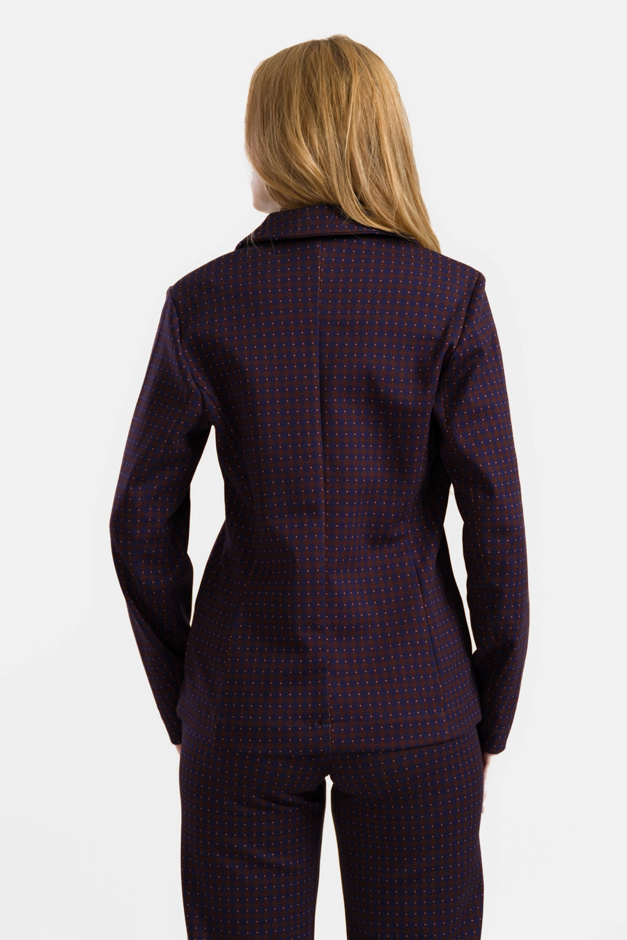 Nova Blazer | Chocolade vierkant