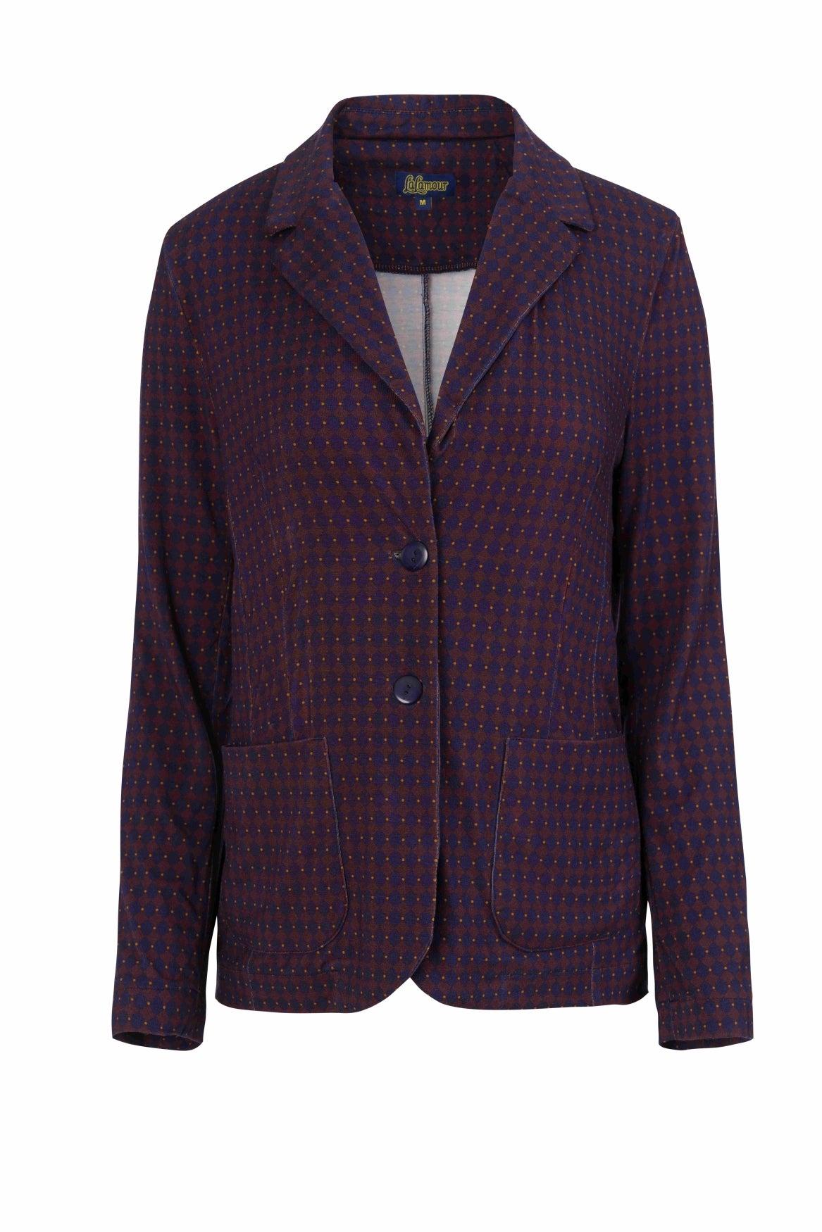 Nova Blazer | Chocolade vierkant