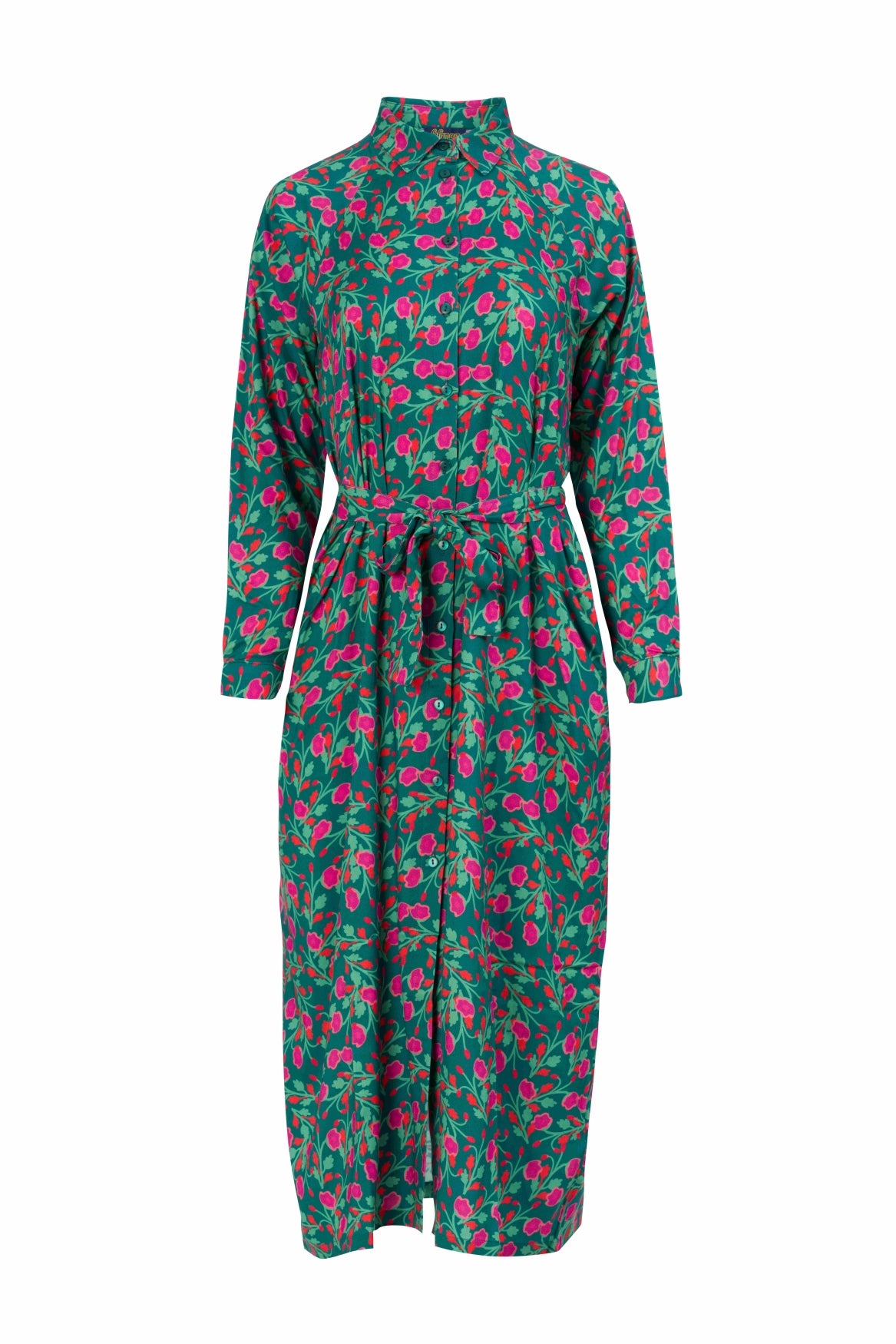 Olivia-jurk | Platte bloemen