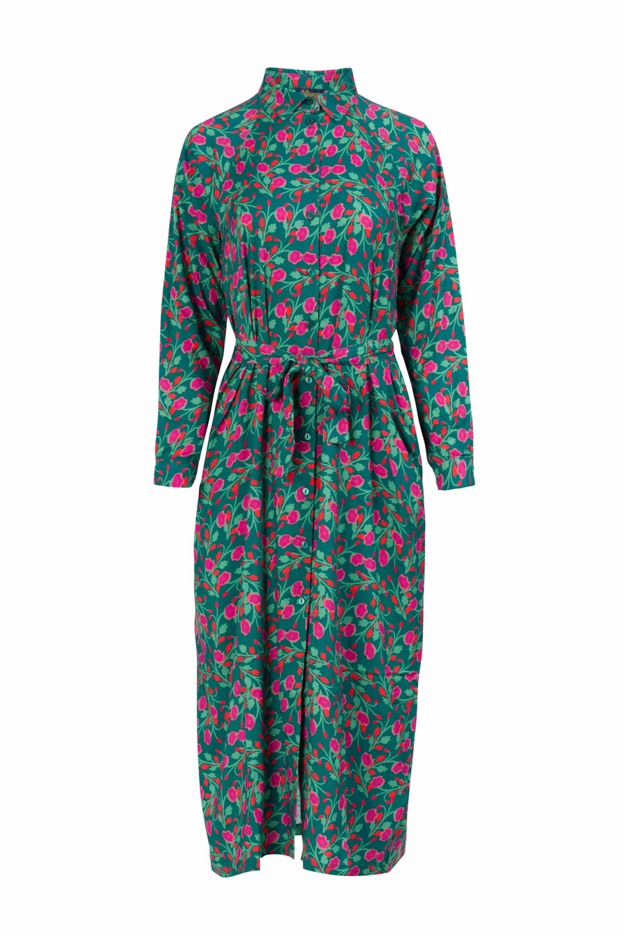 Olivia-jurk | Platte bloemen
