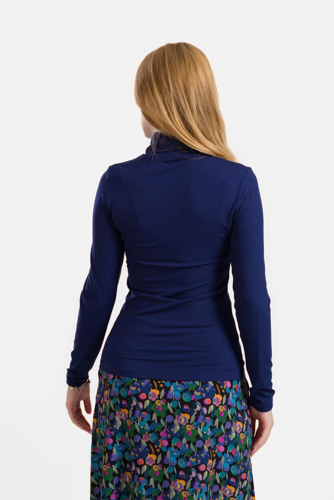 Ruby Top Ls | Ecovero Plain Blue