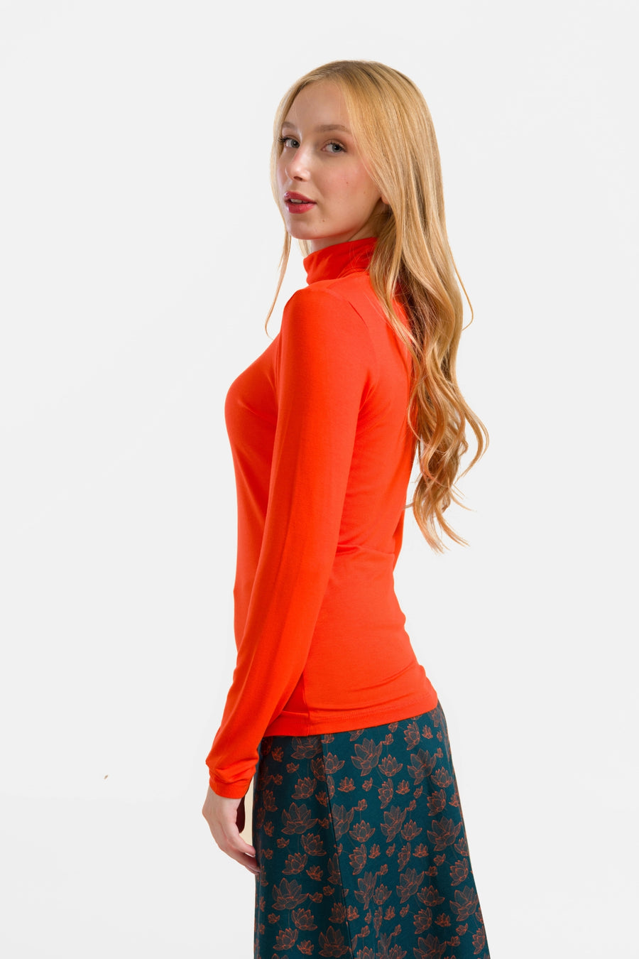 Ruby Top Ls | Ecovero Effen Rood