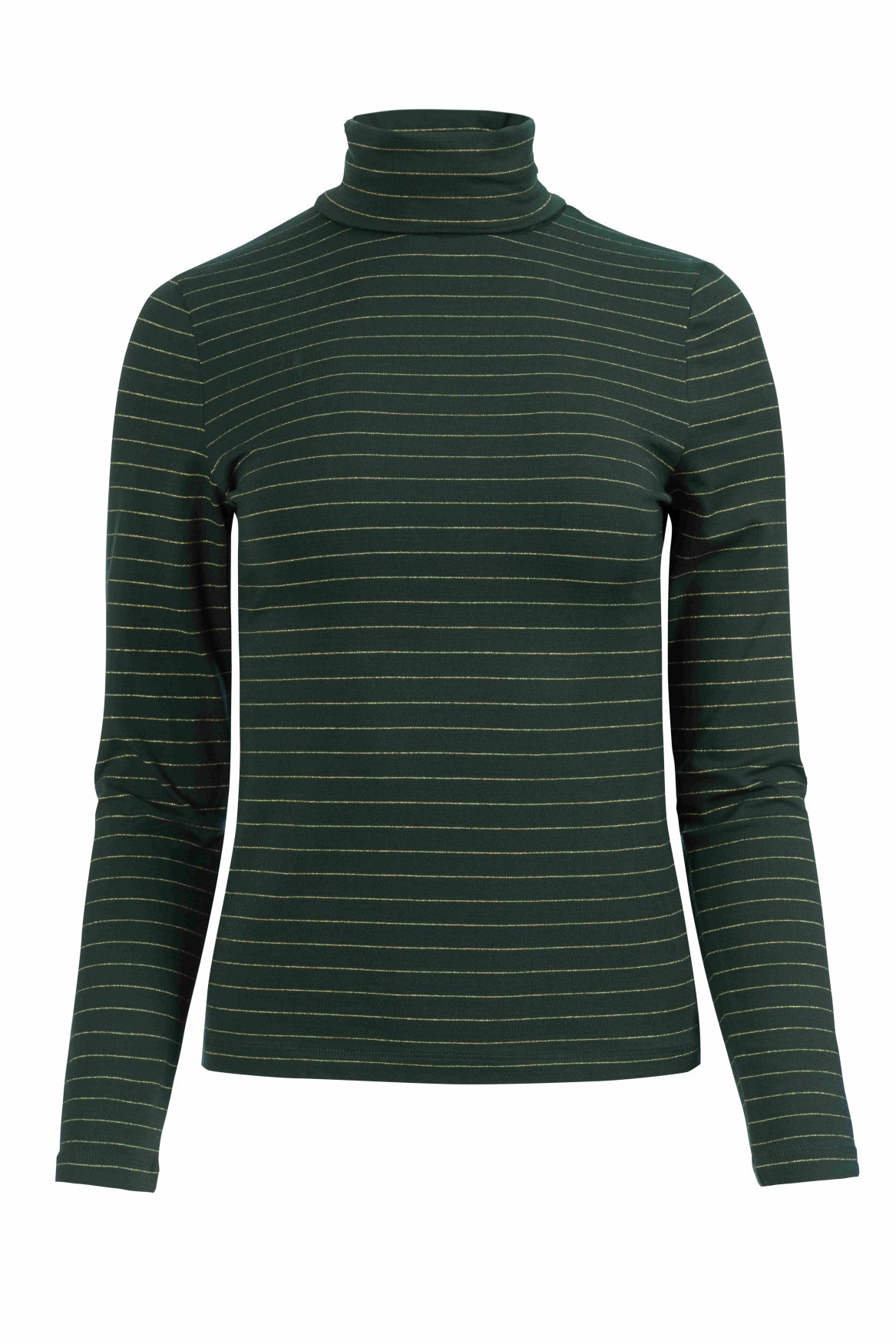 Ruby Top Ls | Strepen Groen-Lurex Goud