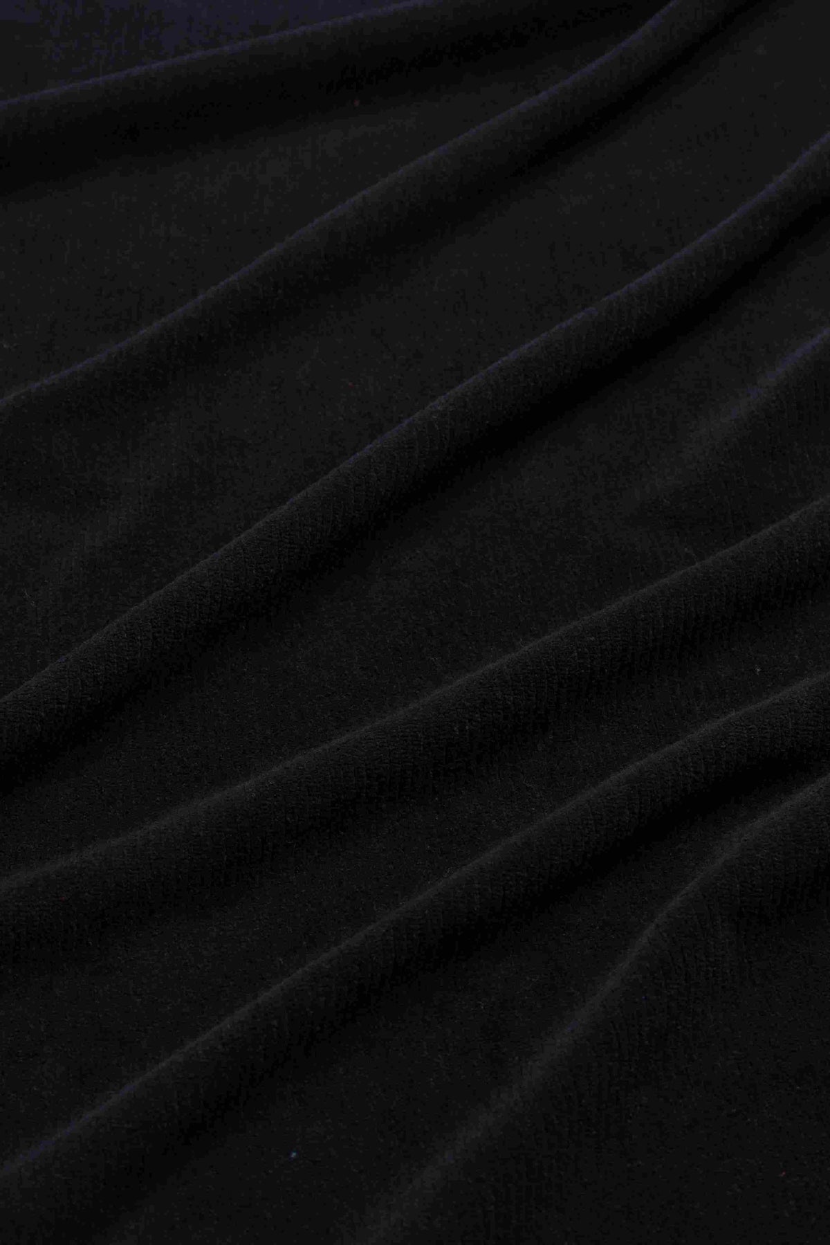 Sandra jurk | Geribbelde velours zwart