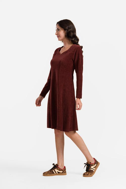 Sandra Jurk | Rib Velour Chocolate