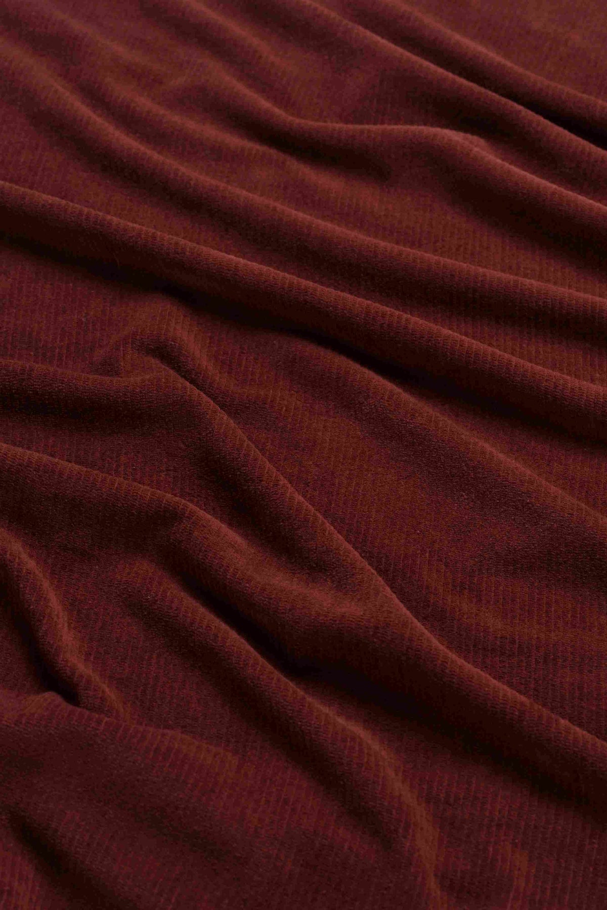 Sandra jurk | Ribfluweel chocoladebruin