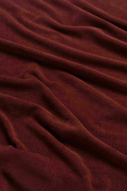 Sandra jurk | Ribfluweel chocoladebruin