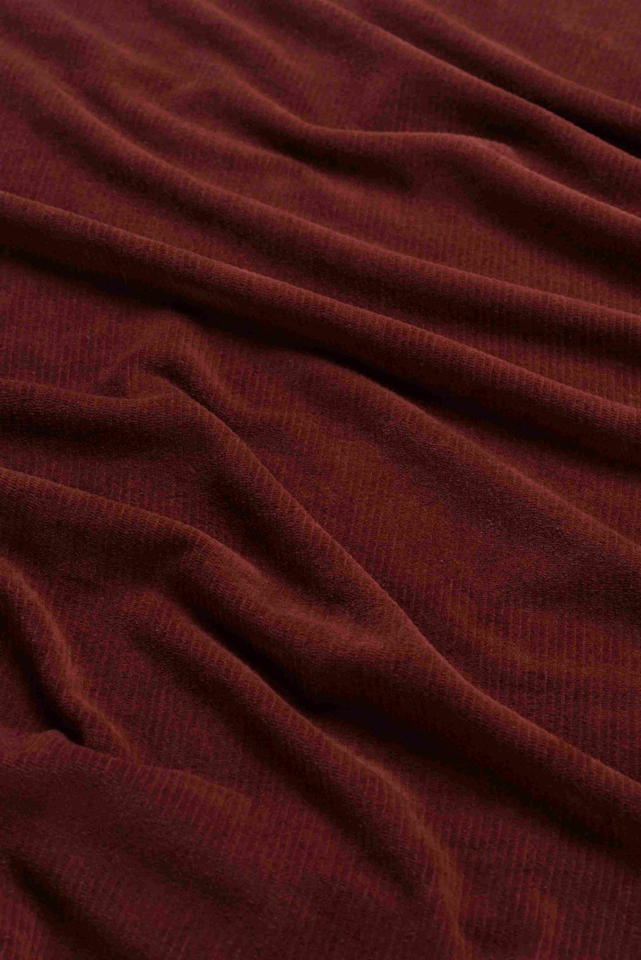 Sandra jurk | Ribfluweel chocoladebruin