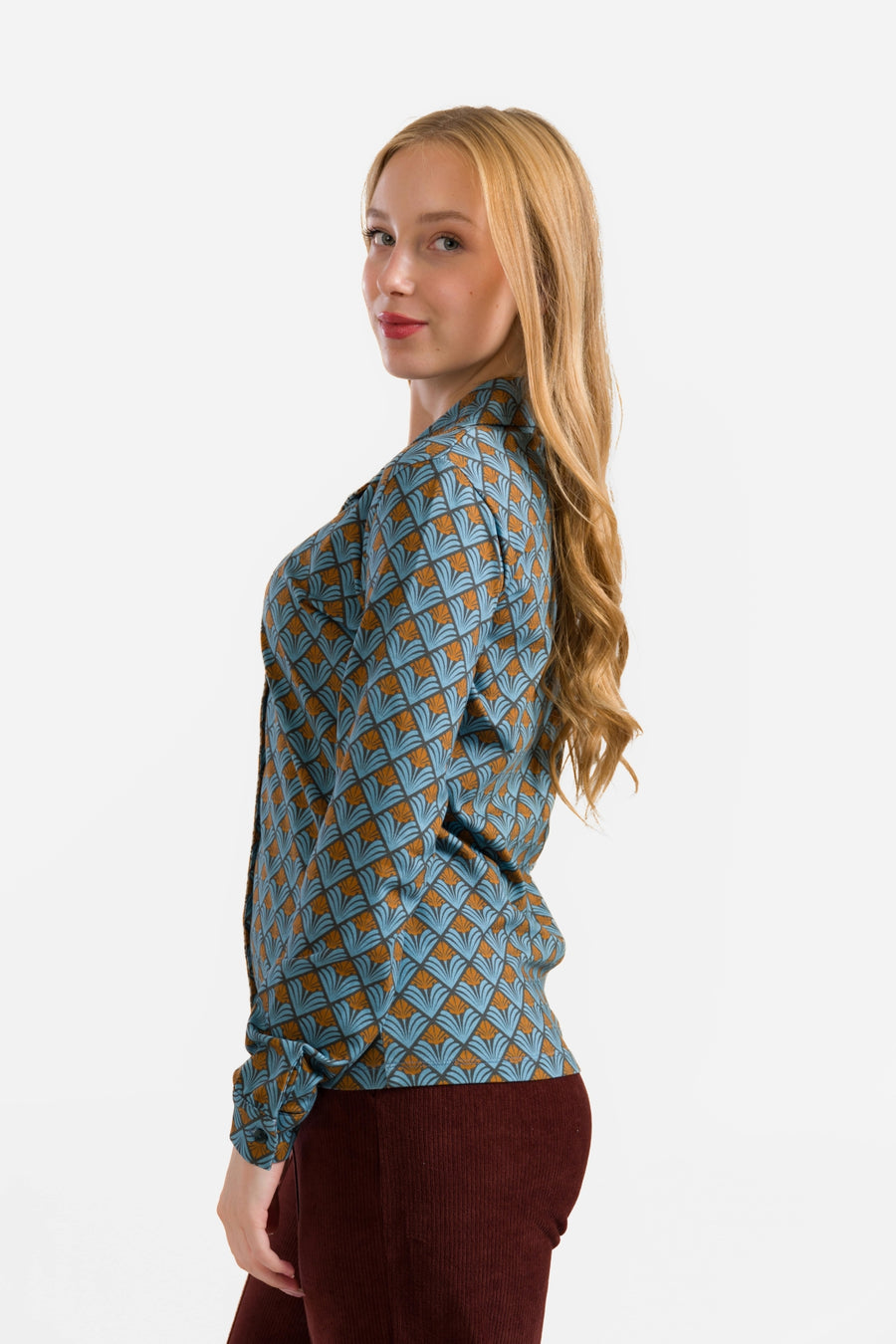 Sara Blouse | Jungle Groene Bloem