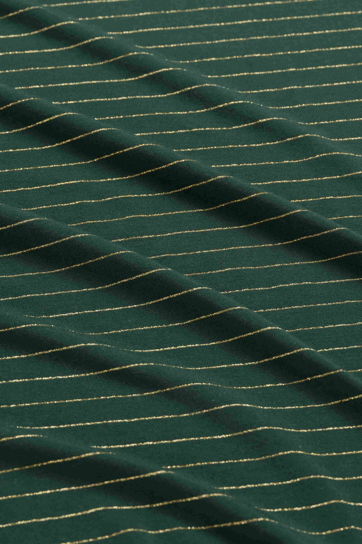 Suzy Top met lange mouwen | Stripes Green-Lurex Gold