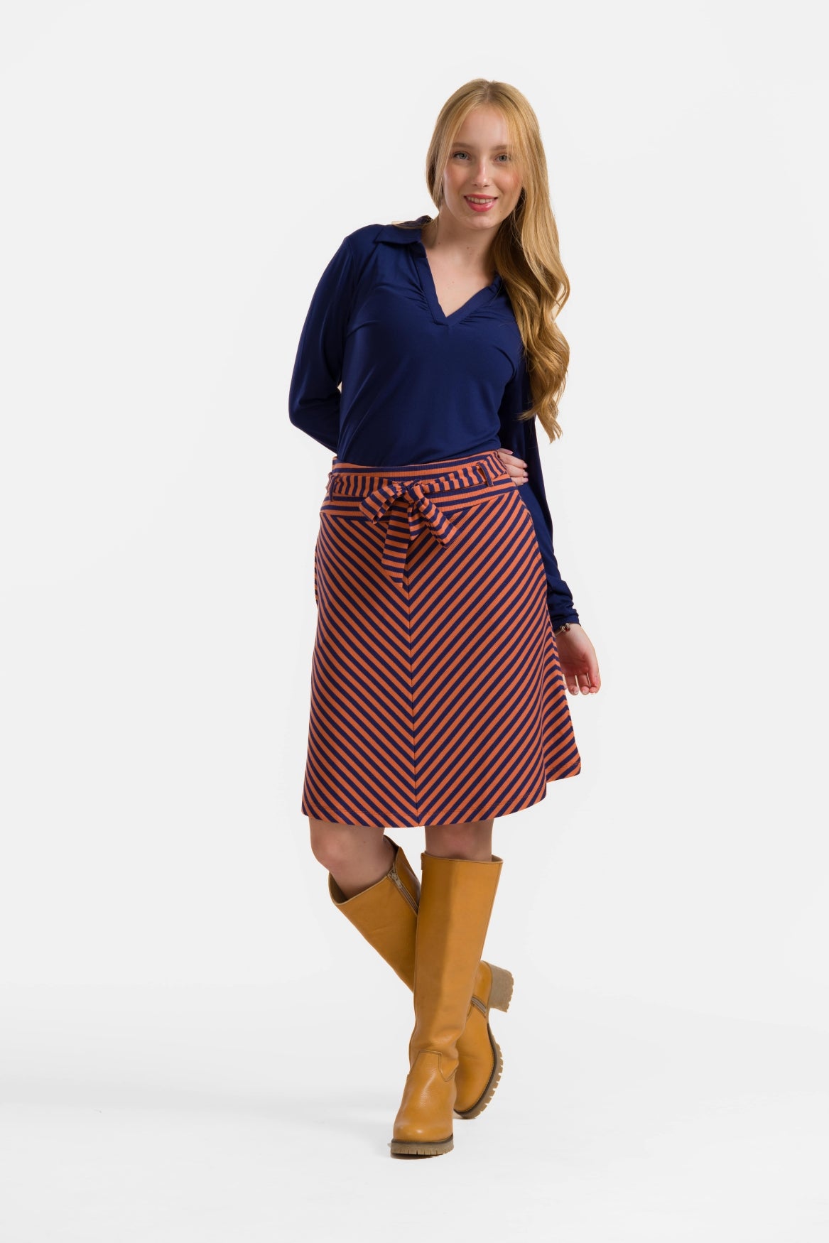Demi Rok | Navy Stripes